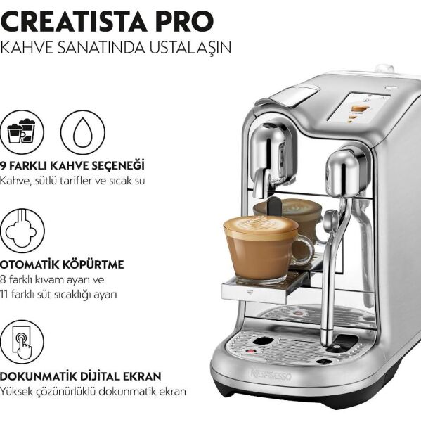 Nespresso J620 Creatista Pro Süt Çözümlü Kahve Makinesi