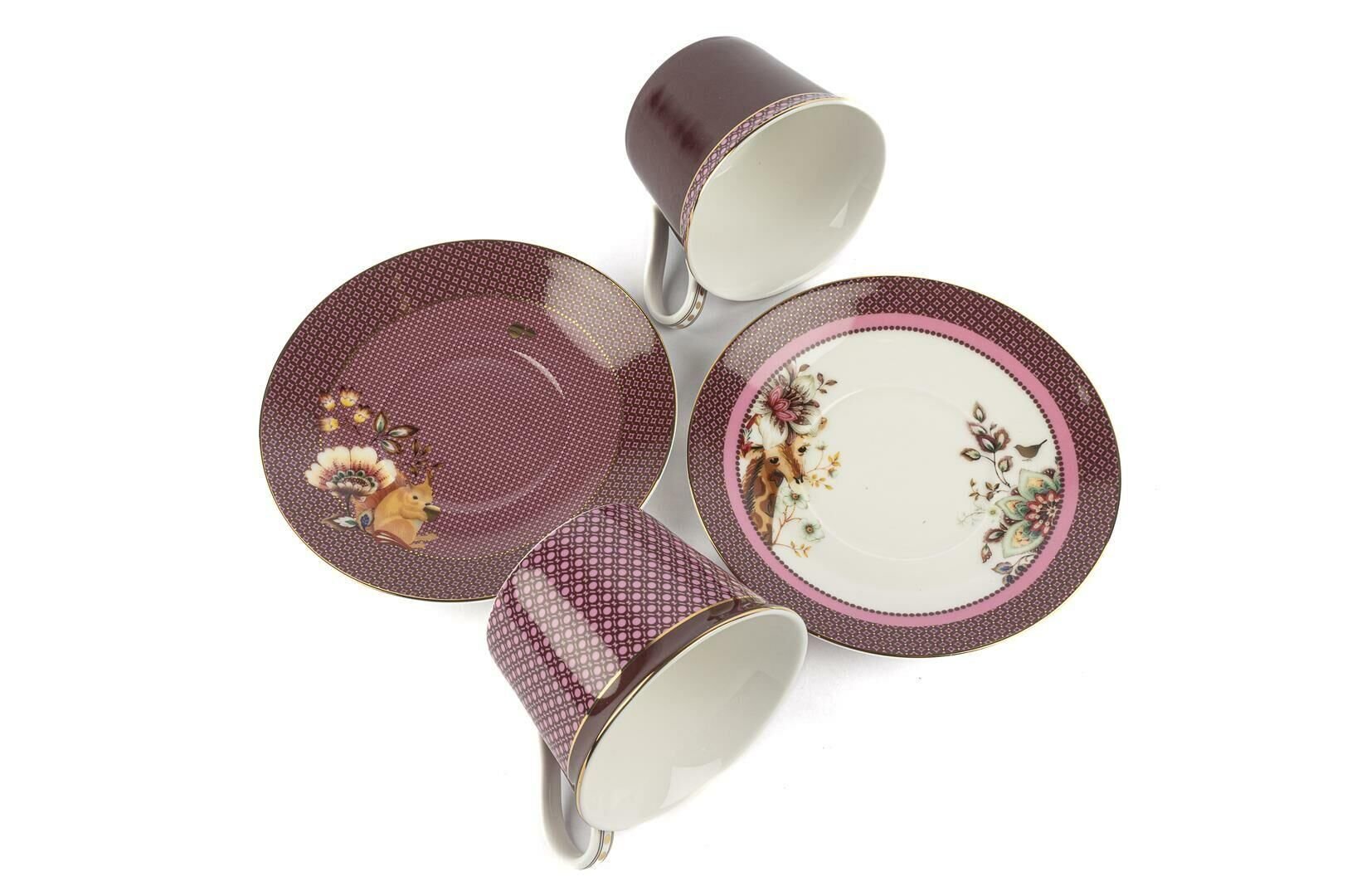 Mikasa Moor Magenta 2'Ii Çay Fincanı Seti