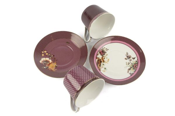 Mikasa Moor Magenta 2'Ii Çay Fincanı Seti
