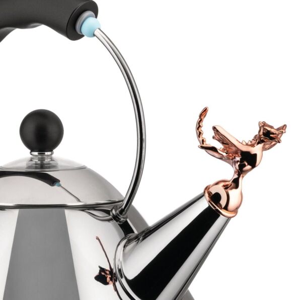 Alessi Kettle Siyah Tea Rex 22,5x22 cm