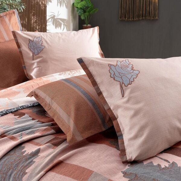 Sarev Carnala Pike Takımı Çift Kişilik 2 Yastık Taba