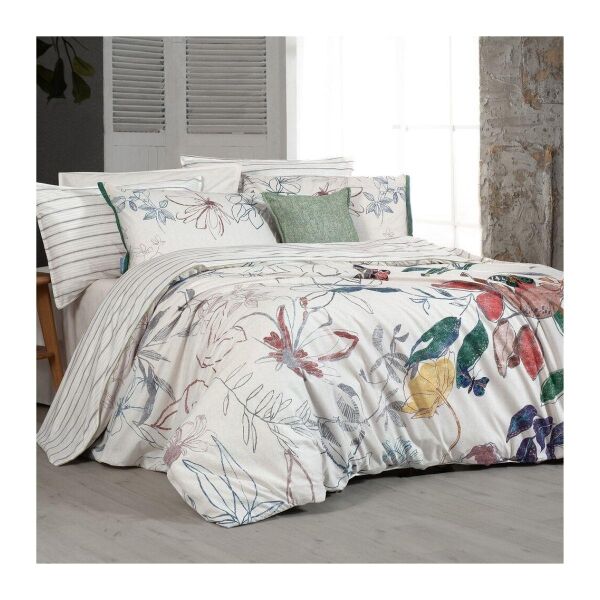 Sarev Adali Fancy Nevresim Takımı Çift Kişilik 2 Yastık-Bej