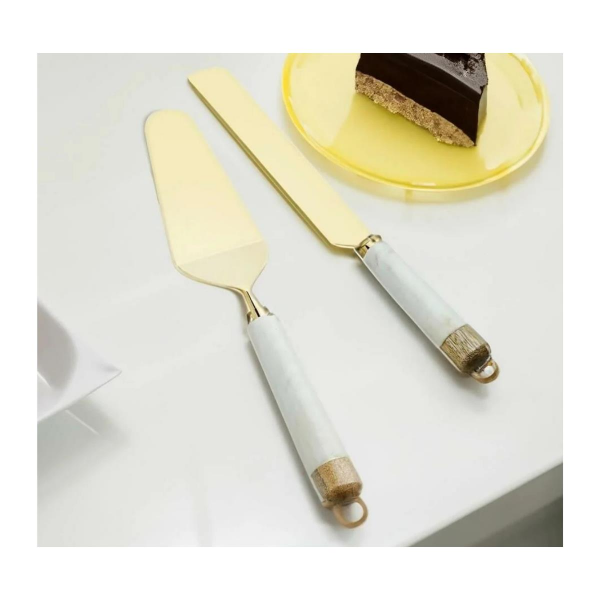 The Mia Marble Pasta Servis Takımı 2 Parça