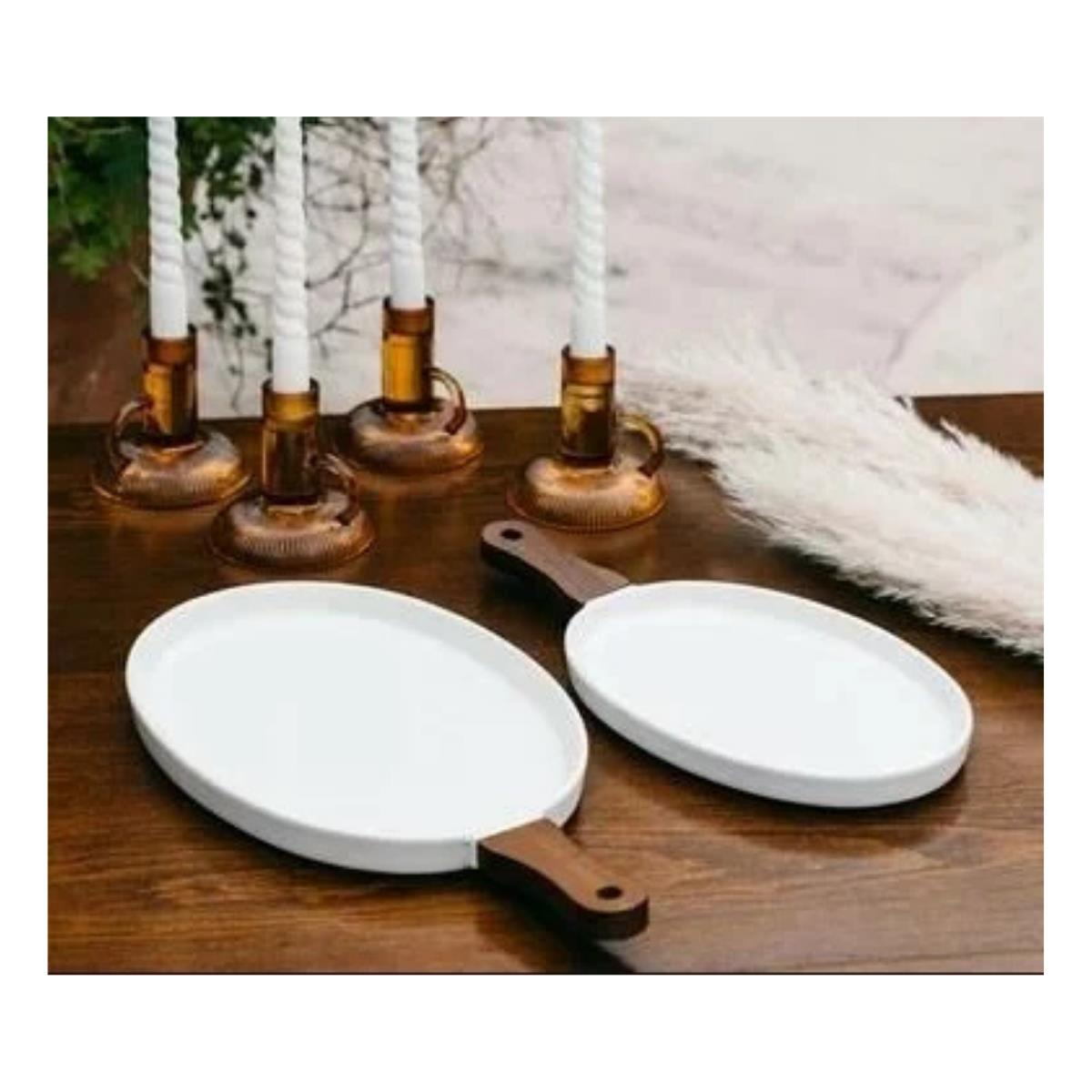 The Mia Woody Porselen Servis 36x17 cm