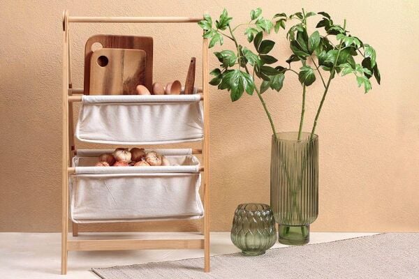 Porland Tony Bambu 2 Katlı Organizer 76 cm