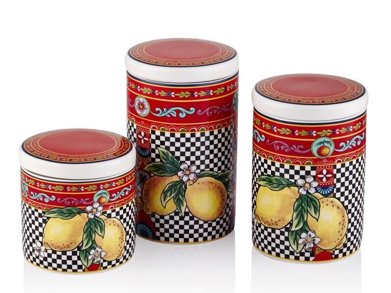 Joy Carmen Summer 3'lü Kavanoz Seti 16cm 13,8cm 10cm