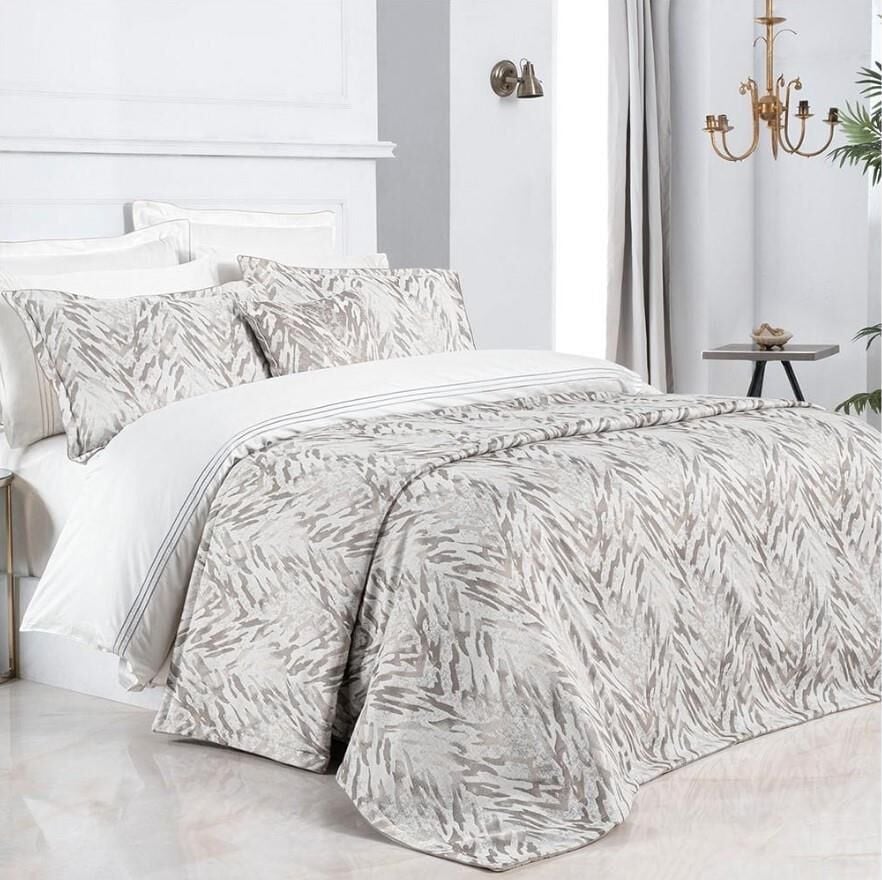 Sarev Bengal Yatak Örtüsü Çift Kişilik Bej