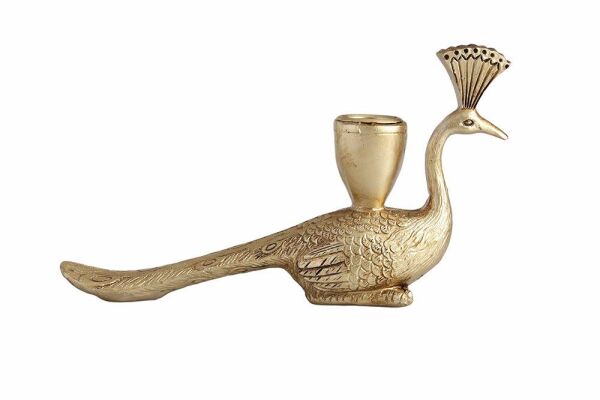 Porland Tavus Kuşu Şamdan Mumluk 19cm