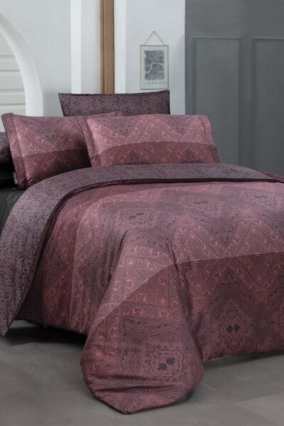 Sarev Brezno Saten Nevresim Takımı Tek Kişilik 2 Yastık