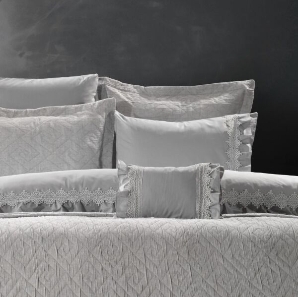 Zebra Casa Lizbon Yatak Seti Gri