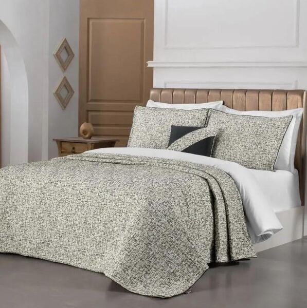 Sarev Calipso Yatak Örtüsü Çift Kişilik-Bej