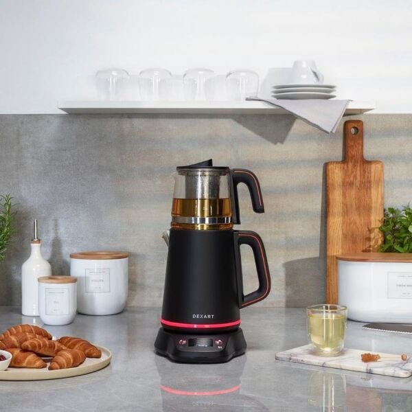 Dexart Perfect Tea Dijital Çay Makinesi Siyah Çelik