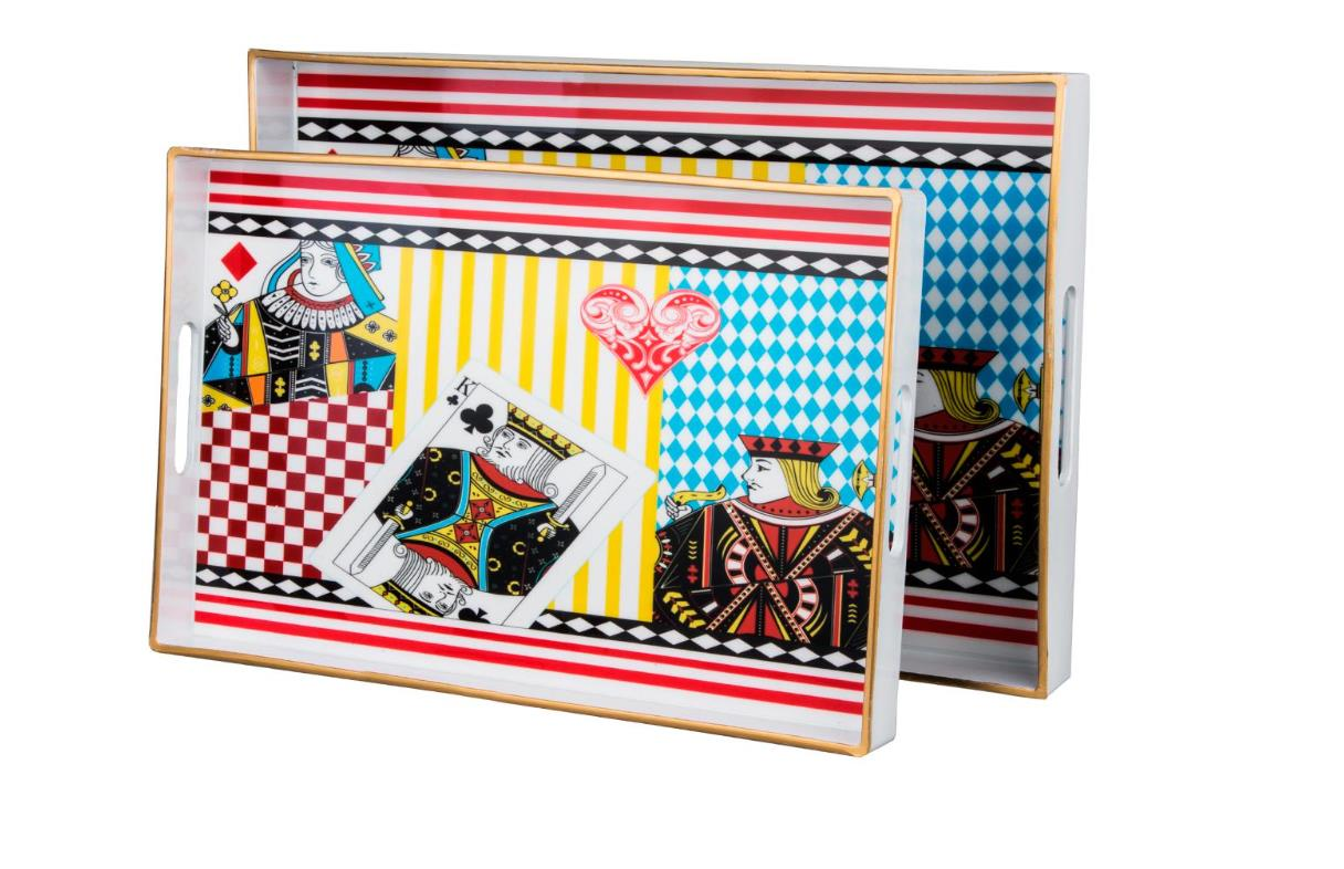 Lucky Art Lucky Dikdörtgen 2'li Tepsi