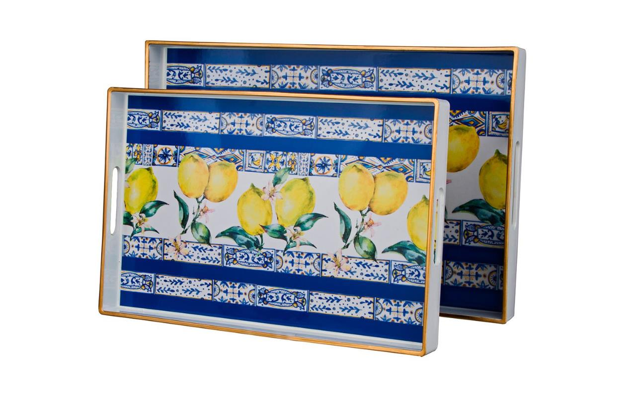 Lucky Art Sicilian Dikdörtgen 2'li Tepsi