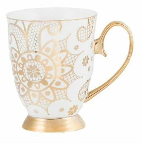 Cristina Re Mug Georgia Lace Pearl