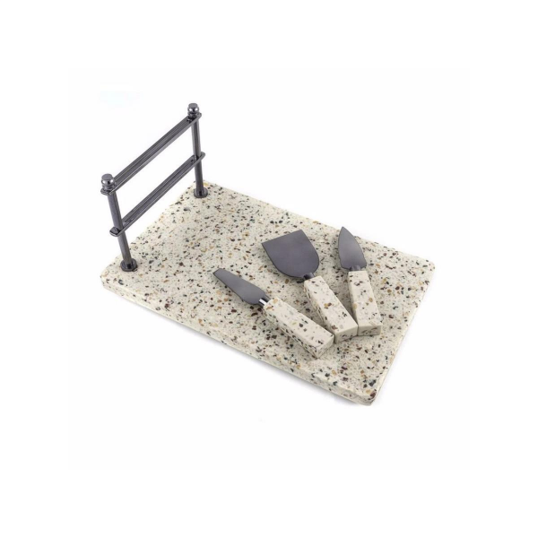 Mikasa Moor Siyah 4 Prç Peynir Servis Seti 33x20x25cm