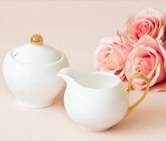 Cristina Re Fildişi Sütlük&Şekerlik Seti