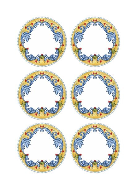 The Mia Limoncello Servis Tabağı 6'lı Set 26 cm