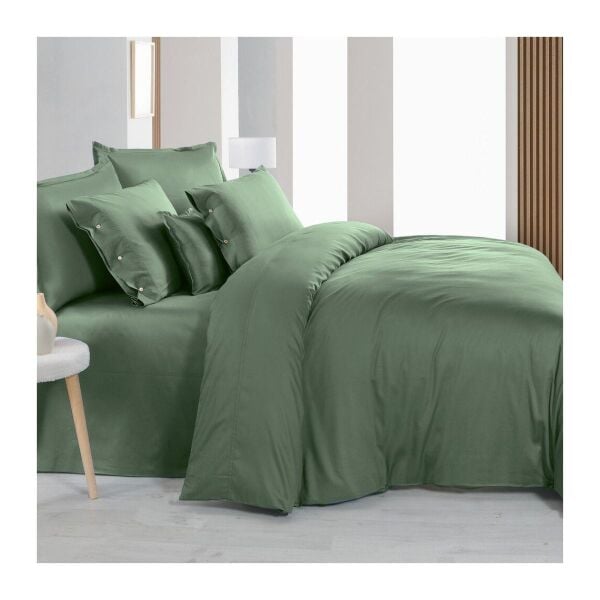 Sarev Monoch Rome Saten Tekli Nevresim Forest Green
