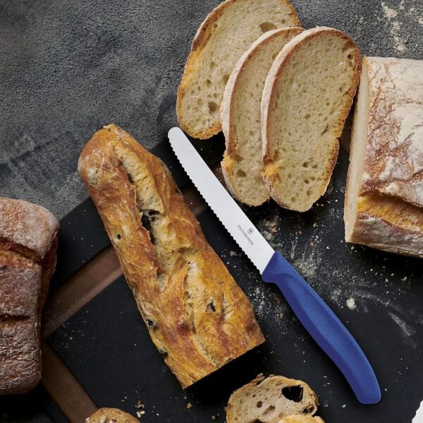 Victorinox VT 6.7832 Swissclassic 11 cm Domates & Sosis Bıçak Mavi