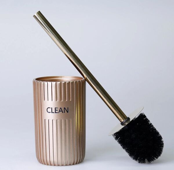 Selim Dekor Grooved Banyo Seti Vizon