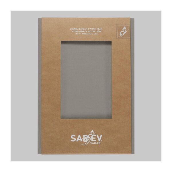 Sarev New Slow City 180X200 Fıtted Sheet Gri