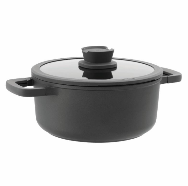Berghoff Leo 3950302 Döküm Alüminyum Kapaklı Tencere 24 x 11 Cm