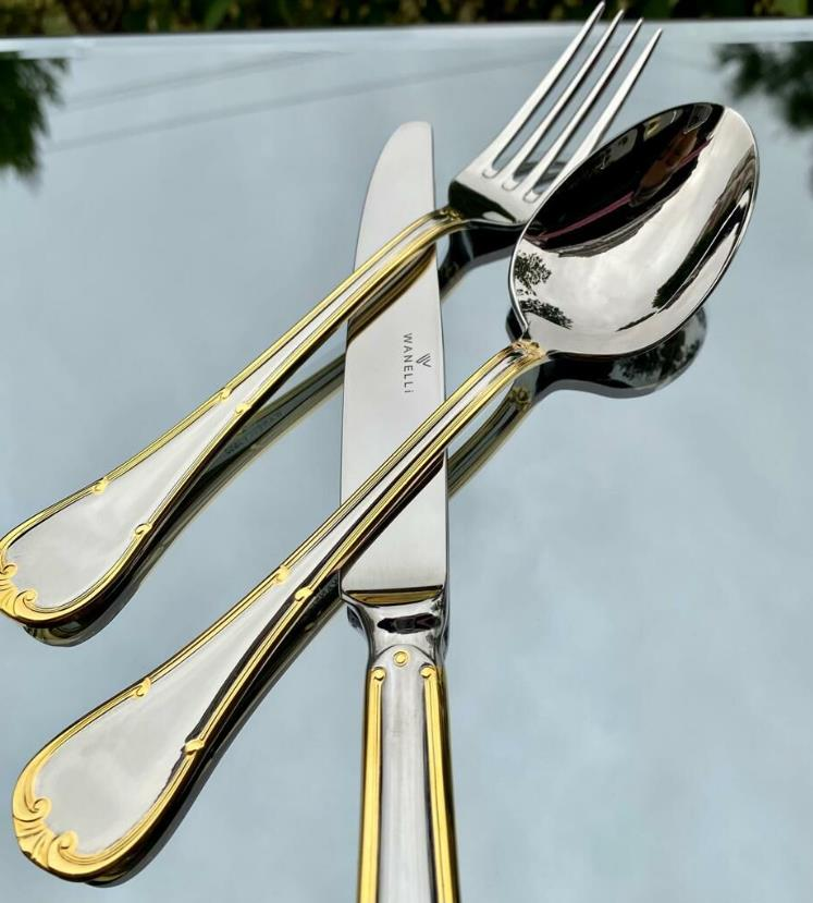 Wanelli Hr5534 Altın 84 Parça Çatal Kaşık Bıçak Takımı