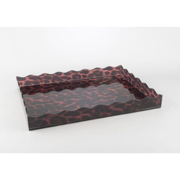 Mikasa Moor Leopar Desenli Akrilik Tepsi 38x28x4cm
