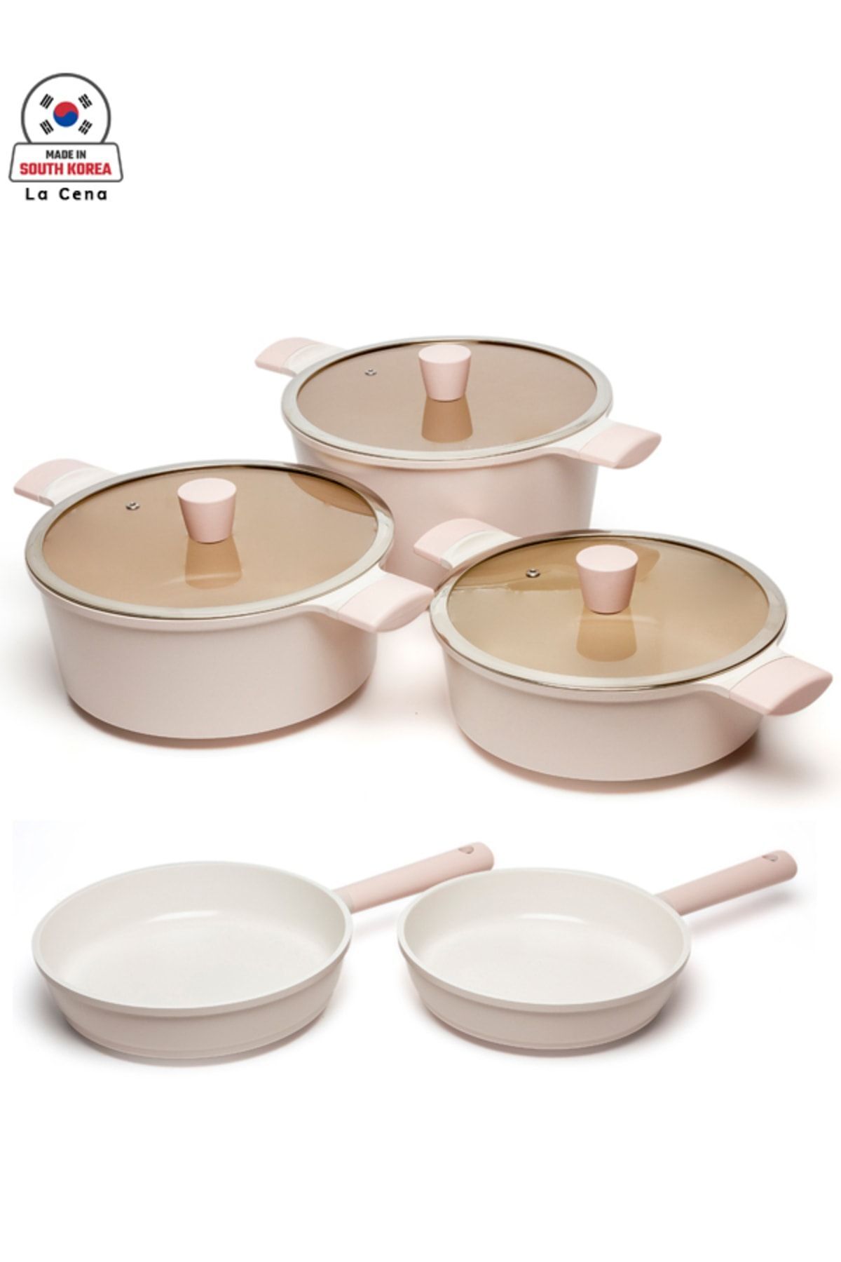 La Cena 8 Parça Set Pembe