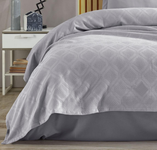 Zebra Casa Sandal Pike Seti Gri Tek Kişilik