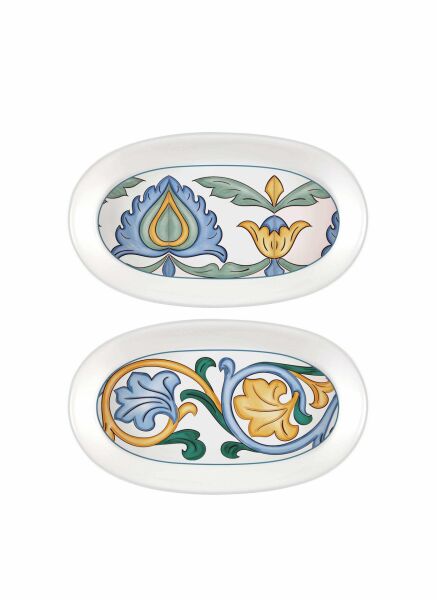 The Mia Limoncello Oval Servis 2'li Set Gri 26 cm