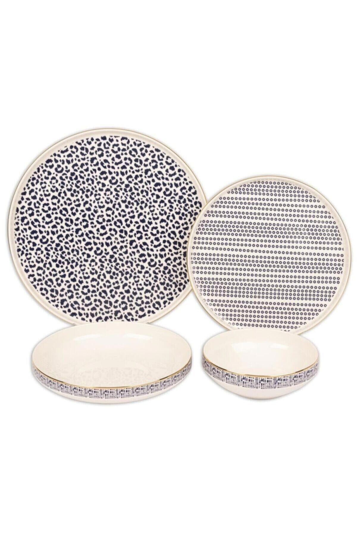 Mikasa Moor Blue Modern 24 Parça Yemek Takımı