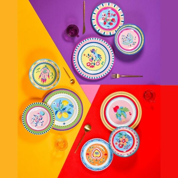 Baci Milano Mamma Mia Karanfil Desenli Tabak 22 Cm