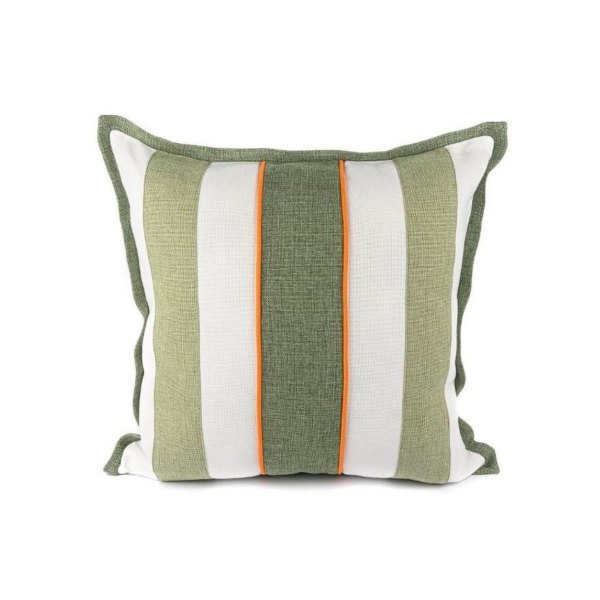 Mikasa Moor Yeşil Çizgili Yastık 55x55