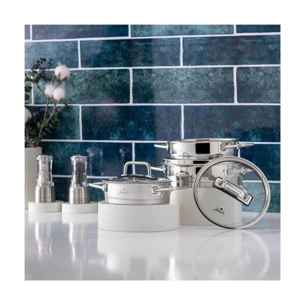 Jumbo Assos 3'lu Midi Sahan Seti Çelik