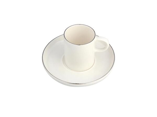 Porland Chopin Platin 4 Kişilik Kahve Takımı 85cc