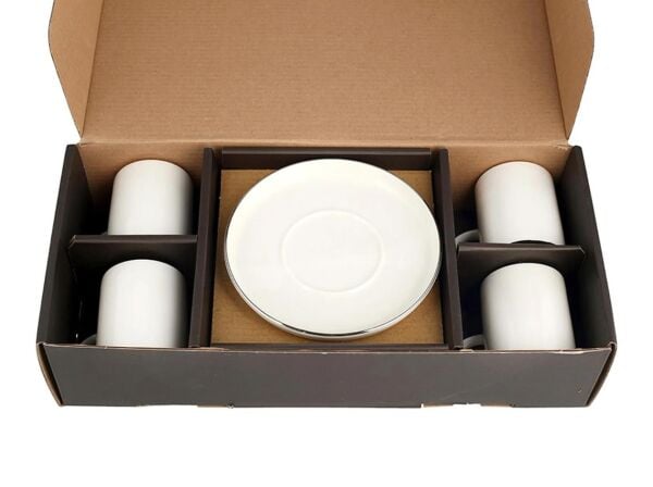 Porland Chopin Platin 4 Kişilik Kahve Takımı 85cc