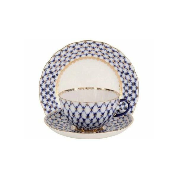 Imperıal Porselen Çay Seti Tulip Cobalt Net 1/3