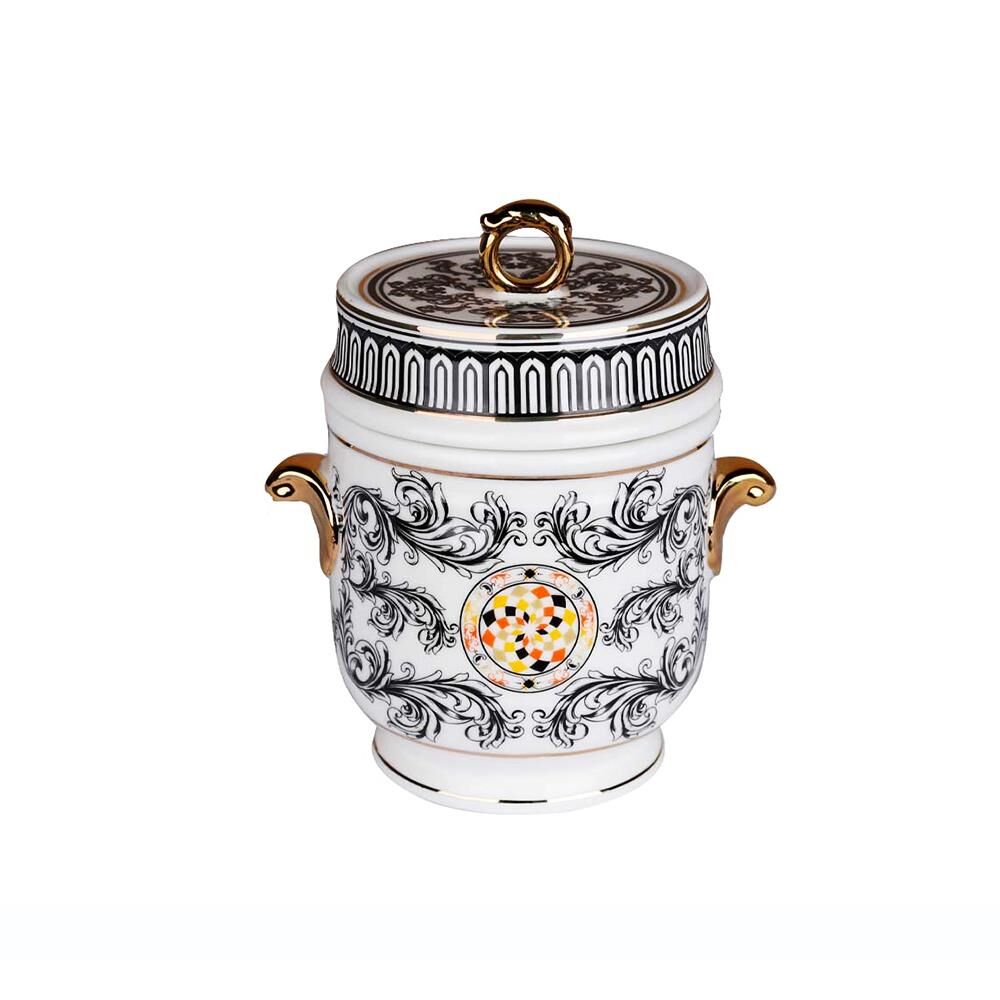 Lucky Art Margery Bone Kulplu Kavanoz 16 Cm