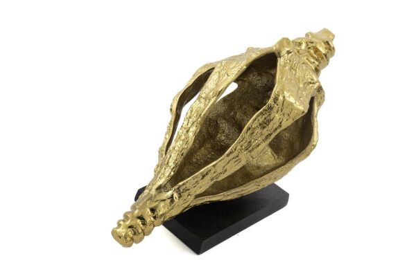 Mikasa Moor Cowry Gold Metal Dekor Obje 31x16x20cm