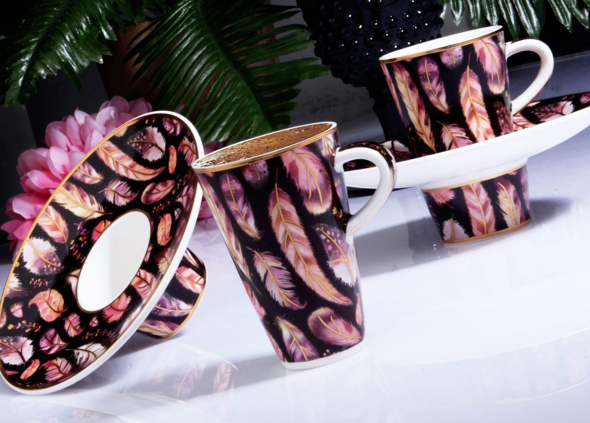 Kosova Porselen 6'lı Fincan Takımı İçe Geçmeli