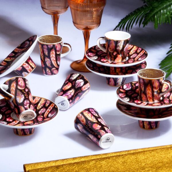 Kosova Porselen 6'lı Fincan Takımı İçe Geçmeli