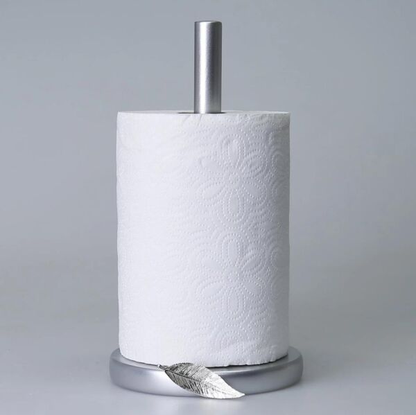 Selim Dekor Leaf Kağıt Havluluk Gümüş