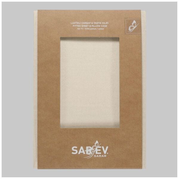 Sarev New Slow Cıty 100x200 Fıtted Sheet Ekru