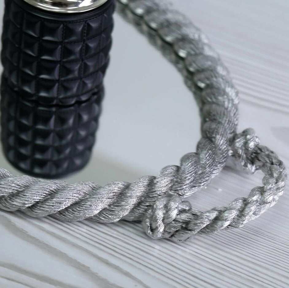 Selim Dekor Rope Aynalı Tepsi Gümüş