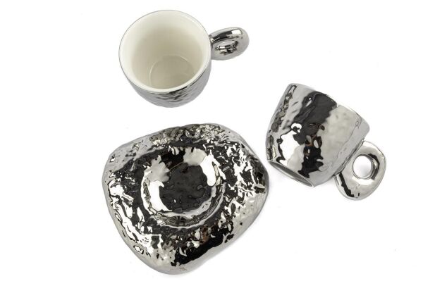 Mikasa Moor Stone Gri 6'lı Kahve Fincanı Seti 100cc