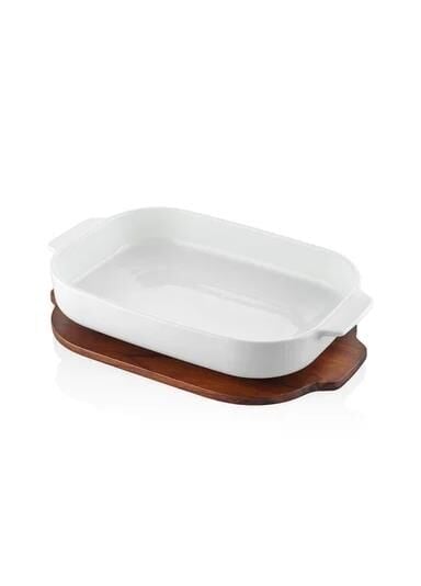 The Mia Woody Kapaklı Fırın Kabı 33x19 cm