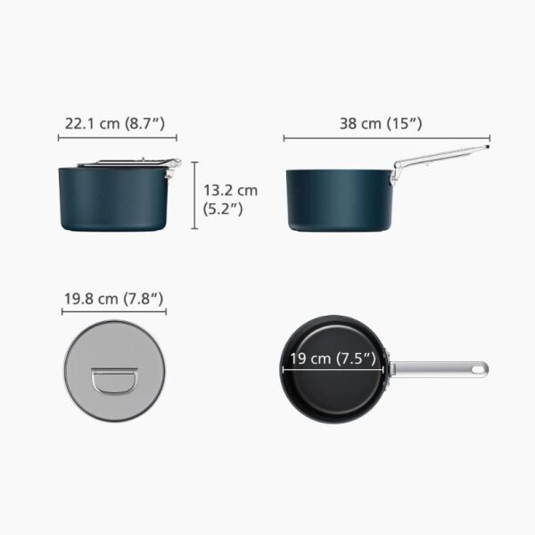 Josheph Joseph Space 19 cm Kapaklı Sos Tenceresi