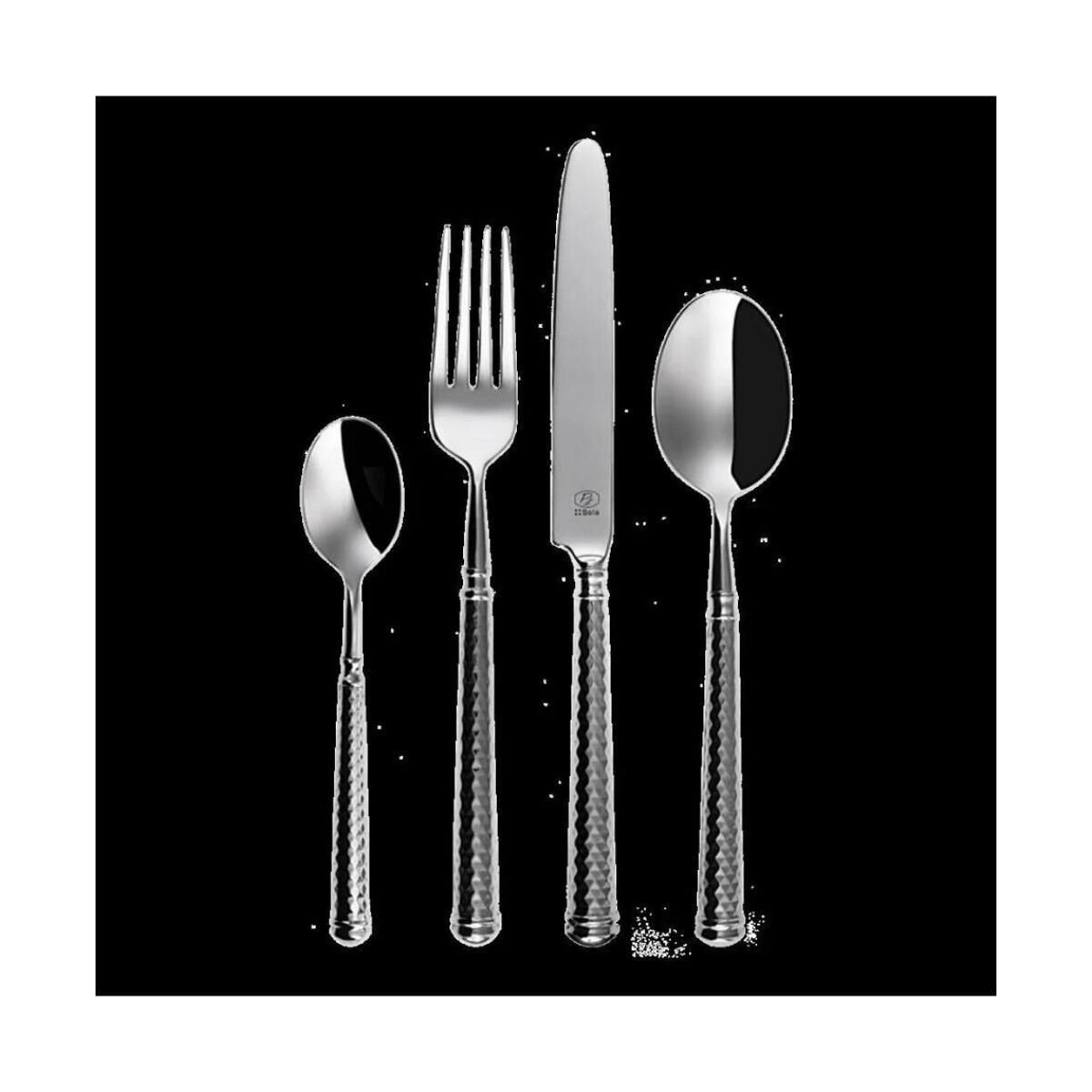 Rivadossi Cubism Paslanmaz Çelik 84 Parça Çatal Bıçak Seti